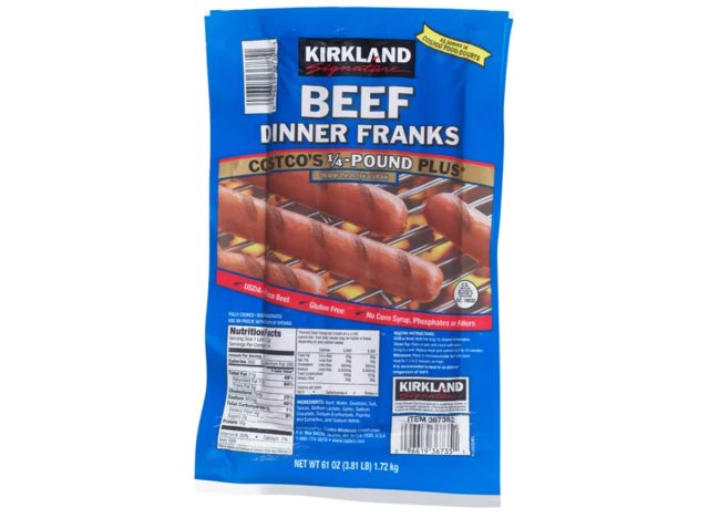 Kirkland Signature Beef Dinner Franks
