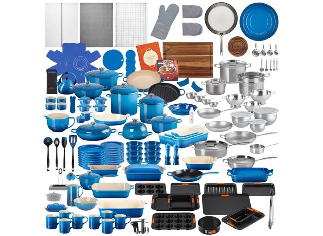Le Creuset 166 τεμάχια τελικό σετ μαγειρικής