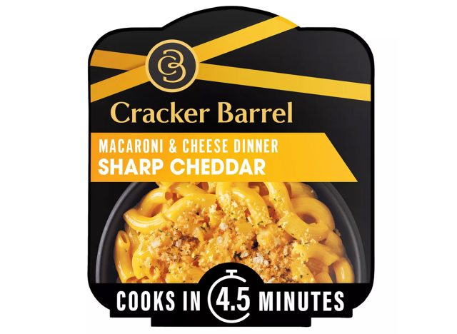 Racker Barrel Sharp Cheddar Mac και Cheese Single Bowl Easy Microwaveable Dinner